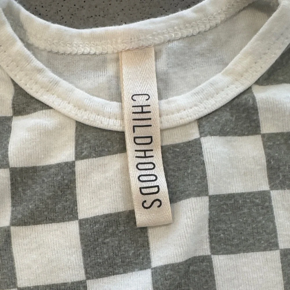 Childhoods Clothing Green Checkerboard Matching Set 18–24M Cotton
